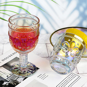 Coloured Glass Goblets